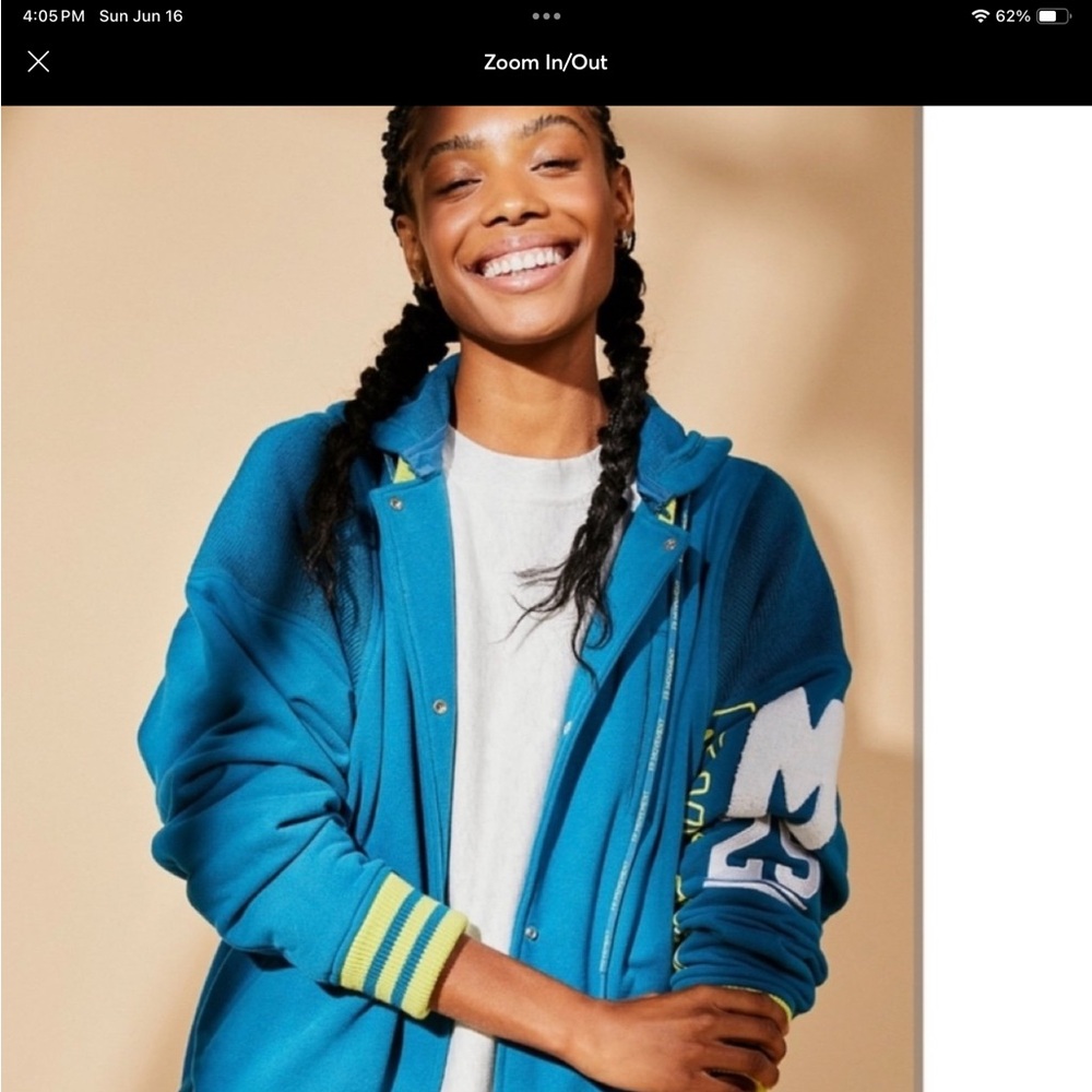 NWT FREE PEOPLE POST UP SWEAT JACKET